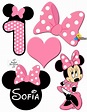 Printable MINNIE MOUSE Pink Birthday Cake Toppers. Party - Etsy Ireland