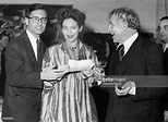 Newlyweds Franz MAYER (on left) and Ida CHAGALL with the bride's father ...