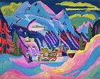 Davos in Winter, 1923 Painting by Ernst Ludwig Kirchner - Fine Art America