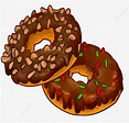 Donuts Donuts De Chocolate Ilustraciones De Bocadillos De Dibujos ...