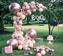 circle Balloon arch | Baby shower balloon arch, Birthday decorations ...