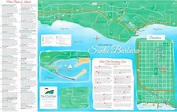 Santa Barbara Tourist Attractions Map - Ontheworldmap.com