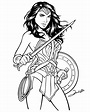 Wonder Woman Coloring Page Printable