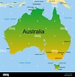 map of australian continent Stock Photo - Alamy