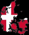 Denmark Flag Map • Mapsof.net