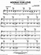 Hooray For Love sheet music for voice, piano or guitar (PDF)