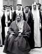 King Abdulaziz Al-Saud of Saudi Arabia with some of his sons. | Saudi ...