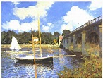 Die Straßenbrücke, Argenteuil von Claude Monet: Kunstdruck
