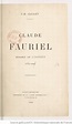 Claude Fauriel, membre de l'Institut (1772-1843) / J.-B. Galley | Gallica