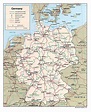 Detailed administrative and road map of Germany. Germany detailed ...