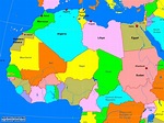 North Africa Political Map - A Learning Family