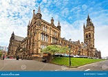 Universidad De Glasgow Edificio Principal Scotland Foto de archivo ...