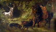 Samuel John Carter (1835-1892) Legend Of St Hubert | Hunting art, Saint ...