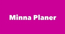 Minna Planer - Spouse, Children, Birthday & More