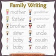 Family Words Worksheets