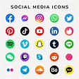 Logotipos de redes sociales SVG Bundle Red social Social - Etsy México