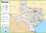 Carte du Texas - Découvrir l'état au sud des Etats-Unis