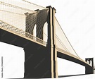 Brooklyn Bridge Vector Stock Vector | Adobe Stock