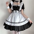 Maid Outfit Sweet Dress Cosplay Maid Costume Short Sleeve - Etsy