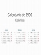 Calendario 1900 Enero-Marzo | PDF