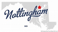 Map of Nottingham, MD, Maryland