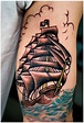 34 tatuajes de barcos increíbles