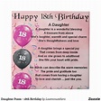 Daughter Poem - 18th Birthday Ceramic Tile | Zazzle.com | Happy 18th ...