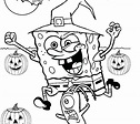 Dibujos de SpongeBob En Halloween para Colorear, Pintar e Imprimir ...