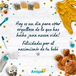 Frases para felicitar un nacimiento 2023 - Amigas.Top