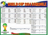 Jadwal Piala Dunia FIFA 2014 (FIFA WORLD CUP 2014 SCHEDULE)