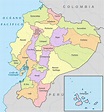 Mapa de Ecuador con sus provincias - Mapa de Ecuador