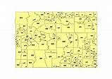 Wyoming State zip codes lossless scalable AI,PDF map for printing ...