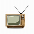 Ilustración de dibujos animados de televisión vintage | Vector Premium