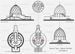 Historia de la Arquitectura Moderna: Pabellón de Cristal - Bruno Taut