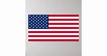 United States of America Flag USA US Flagge Poster | Zazzle