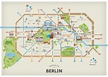 Map of Berlin districts | Berlin sehenswürdigkeiten karte, Berlin karte ...