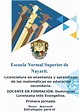 Informe - Escuela Normal Superior de Nayarit. Estrategias para el ...