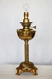 Large English Brass Oil Lamp Converted to Electrical Table Lamp For ...