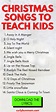 Christmas Songs With Lyrics For Kids - FREE PRINTABLE | Christmas songs ...