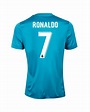 Camiseta 3ª Real Madrid 2017/2018 Ronaldo Azul