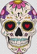Skull And Crossbones Mexico Day Of The Dead Death Caveiras PNG, Clipart, Aztec, Bone, Cap ...