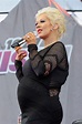 Pregnant Christina Aguilera Sings at Wango Tango [PHOTOS]