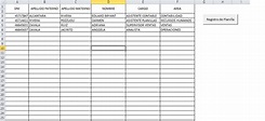 Formulario de Registro de Planillas « Excel Avanzado