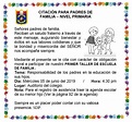 Citación para padres de familia – Nivel Primaria ~ I.E: 3043 Ramón Castilla