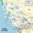 Подробные карты Британской Колумбии | Детальные печатные карты ...