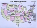 🥇 【 Capitales estado de Estados Unidos 】 ️