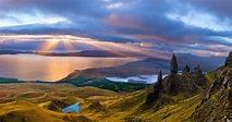 A sunrise over Isle of Sky Scotland [5000x2640] [Not OC] | Scotland ...