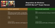 LEGO® Marvel™ Super Heroes Requisitos mínimos y recomendados 2024 ...