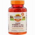 SunDown Non-GMO Chewable Vitamin C Tablets 500 mg 100 ct | Natural Rose ...