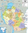 Detailed Political Map of Tanzania - Ezilon Maps